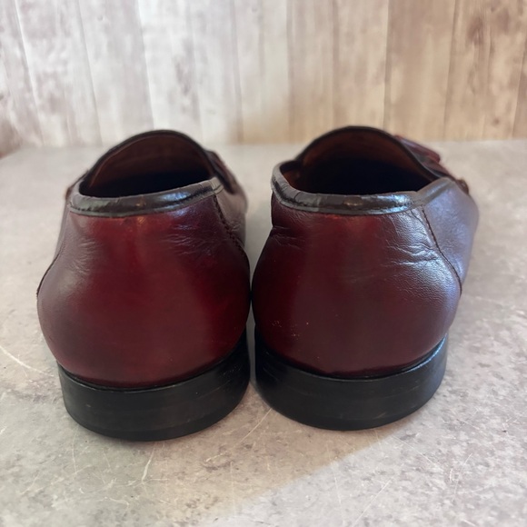 Men’s Nordstrom 'Kappa' Burgundy Tassel Leather Loafers - Picture 5 of 7